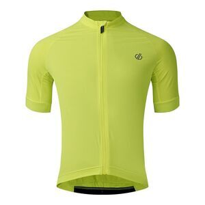 Dare 2B Mens Lightning Short-Sleeved Cycling Jersey / Fluro Yellow
